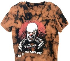 Stephen King IT “We All Float Down Here” Acid Wash Men Horror T-Shirt S 1 of 1