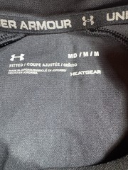 Under Armour Shirt Mens Medium Fitted Project Rock 3/4 Sleeve Workout Gym Train