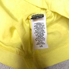 Y2K Volcom Stone Skateboard T-shirt Mens Large Slim Yellow Logo Spellout