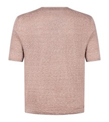 STILE LATINO t-shirt linen cotton EU 52 US 42 light brown melange normal fit