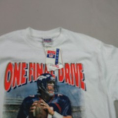 Sport Attack Shirt Mens Large Short Sleeve Crew Neck Vintage Outdoors John Elway