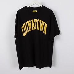 China Town Market T-Shirt Chinatown Size XL Men’s BLack Yellow Spellout Street