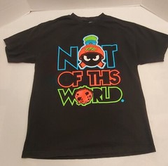 Marvin Martian Looney Tunes Rufnek Black T-Shirt Not of This World Size L Large