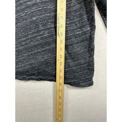 Banana Republic Henley Men Large Charcoal Gray Long Sleeve Cotton Vintage Shirt