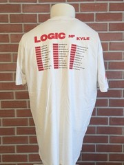 Lot of (2) Logic Kyle Bobby Tarantino T-Shirts Red & White Mens 2XL Crewneck