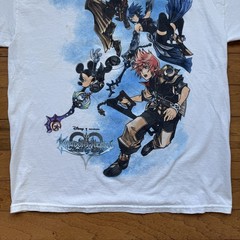 Y2K Kingdom Hearts Birth by Sleep Promo White T-Shirt Disney Square Enix Large