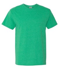 6 Pack JERZEES 29MR Dri-Power® 50/50 Active T-Shirt Irish Green Heather – Large