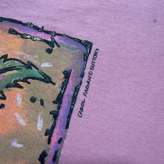 Vintage 90s Canada Hibiscus Flower Art Graphic Souvenir T-Shirt USA Made Medium
