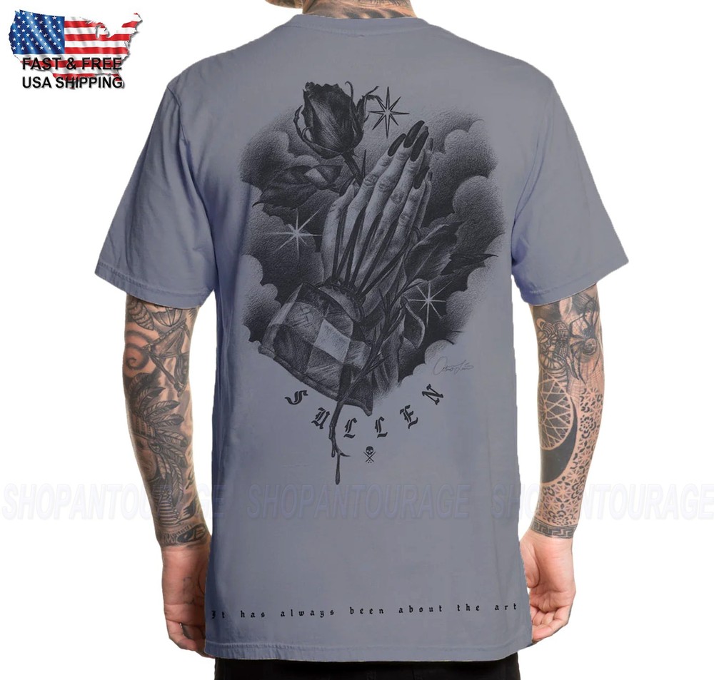 Sullen Art Collective Prayers Premium Fit SCM8371 Short Sleeve T-shirt For Men