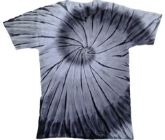 *New* 2XL – Sm Handmade Tie Dye, Storm Cloud Spiral, Crew or V-Neck