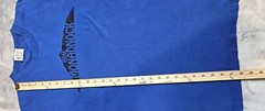 Bayside Heavyweight Cotton T-Shirt Made In USA Size Large Royal Blue