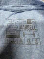 Barbell Shirt Mens 2XL Blue Wreck It Dojo Wave Graphic Gym Tee Tagless