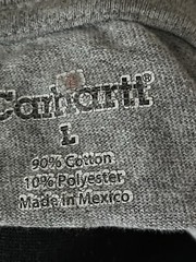 CARHARTT T-Shirt Grey Short Sleeve, Loose Fit Up To 48” Chest Large