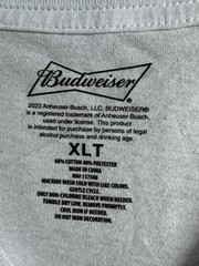 Budweiser Six Pack Beer Print T Shirt Mens Size XLT NEW