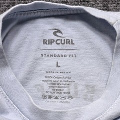 Rip Curl Los Cabos Surf Supply Graphic T-Shirt Men’s Large Light Blue Cotton Tee