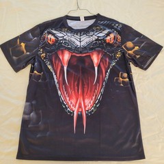 Viper Mouth S/S T Shirt Size Large 45 ” Chest. Print Front And Back.
