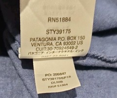 MENS PATAGONIA SHOP STICKER RESPONSIBILI-TEE SIZE SMALL