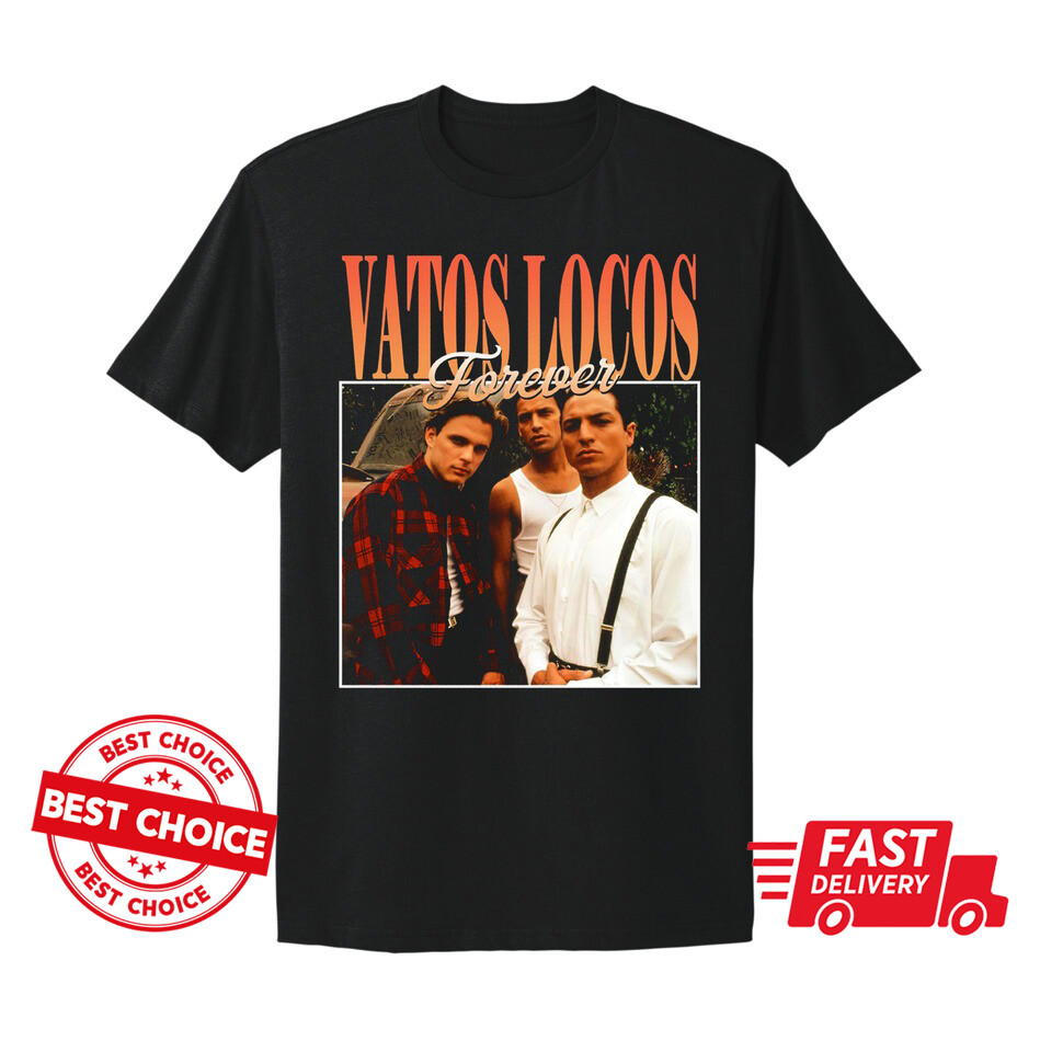 Vatos Locos Forever Black T-Shirt S-3XL