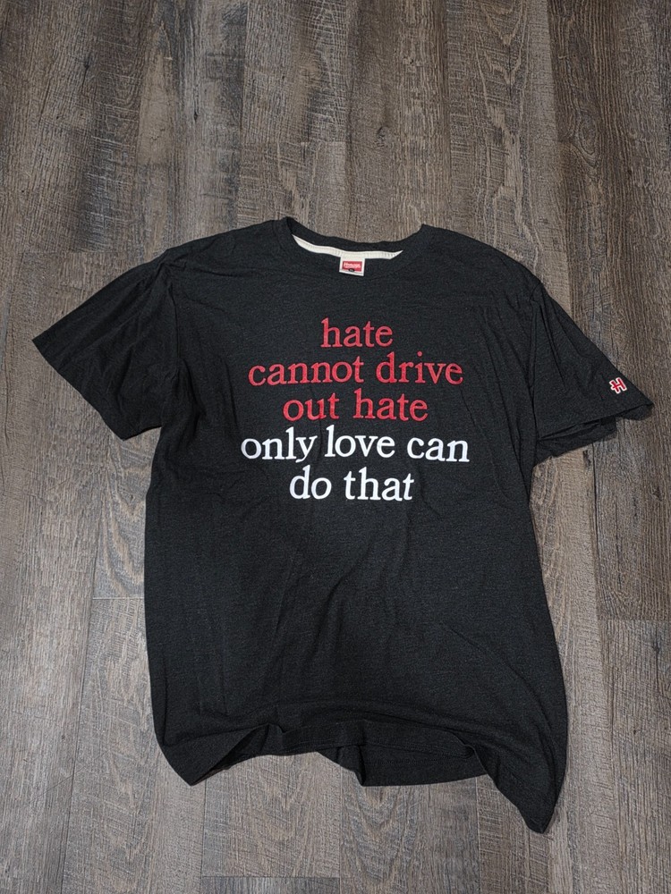 Homage MARTIN LUTHER KING Shirt Size XL MLK JR T-Shirt LOVE Shirt