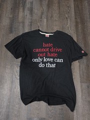 Homage MARTIN LUTHER KING Shirt Size XL MLK JR T-Shirt LOVE Shirt