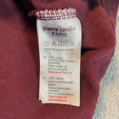 Pierre Cardin T- Shirt Mens Medium Red Short Sleeve Autoshop Custom Repairs