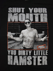 Jersey Shore Shut Your Mouth You Dirty Little Hamster Mens Black Shirt New S-2XL