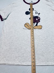 Disney Mickey Mouse Classic Men’s XXL Off White Vintage Look Heather T-Shirt