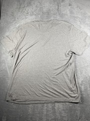 Lacoste Shirt Mens 3XLB Gray Pima Cotton Crewneck Croc Short Sleeve NWOT Big