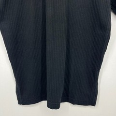 Mossimo Knit T-Shirt Men’s Size M Black Ribbed Crew Neck Vintage Logo Y2K
