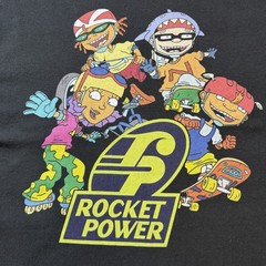 Vintage Rocket Power Nickelodeon T-Shirt Cartoon Skateboarding Surfing Size XL
