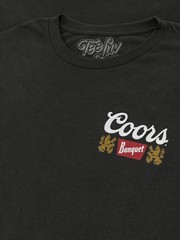 Coors Banquet Golden Colorado Left Chest Front and Back Beer Mens T Shirt