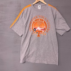 Tennessee Volunteers T Shirt Orange Gray USA Flag Graphic Tee Men’s Large