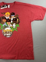 Backyard Sports Pittsburgh Pirates Tee XL NWT Y2K Cartoon MLB Baseball Shirt