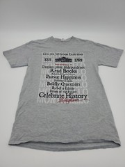 Anvil Red Bar Jefferson Experience Medium Gray Men T-shirt..#45031