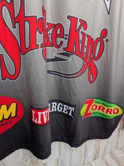FLW Bass Fishing Jersey 2XL Bass Mafia Mercury Strike King Tournament Sponsors