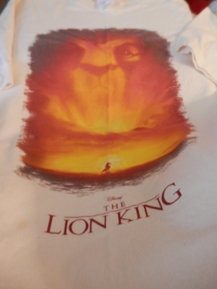 Disney The Lion King Mufasa Graphic Movie Promo T-Shirt Size L 44″ chest Unisex
