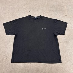 VTG 90s Nike Hanes Heavyweight 50/50 T Shirt Mens Black Performance Athletics