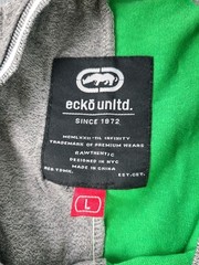 ECKO Unltd. Men’s Color Block Graphic Tee Green/Grey Size Large New With Tags