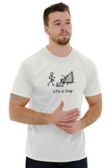 Life is Crap Tennis Net Fail Sports Athletic Womens or Mens Crewneck T Shirt Tee