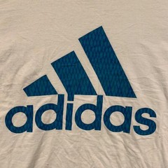 Adidas Go To Tee Graphic Off White Short Sleeve T Shirt Mens Large