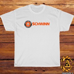 New SCHWINN Bicycle Logo Black/Sport Grey/White/Navy/Red T-Shirt S-5XL