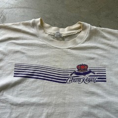Vintage 80’s Crown Royal Whiskey Alcohol Promo Retro Graphic T-shirt Size Large