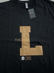 NWT The Late Show Stephen Colbert 2016 “the L” graphic T-Shirt, Black LARGE