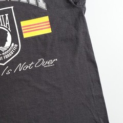 Vintage 90s Pow Mia Vietnam War Shirt Adult Large Mens L Black Single Stitch USA