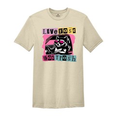 Live Fast Eat Trash Shirt, Trash Panda Funny Tee, Panda Shirt, Meme T-Shirt, Fun