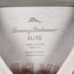 Tommy Bahama Shirt Mens XL White Sink Or Swim Golf Graphic Beach Tropical Tee