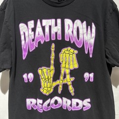 Crooks & Castle Men’s LA Death Row Records Tshirt Sz L Black