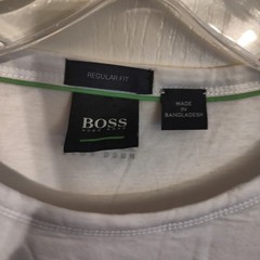 Hugo Boss White T-Shirt Regular Fit XXL Fits Like XL USA Smaller Fit