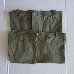 True Classic – Crew Neck – Short Sleeve T-Shirt – Olive Green – Small – 4 Pack