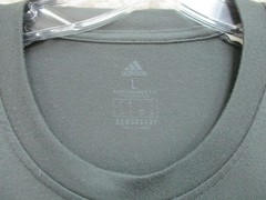 Adidas Shirt Large Adult Gray Athletic Stretch Logo Modern Fit Stretch Mens L